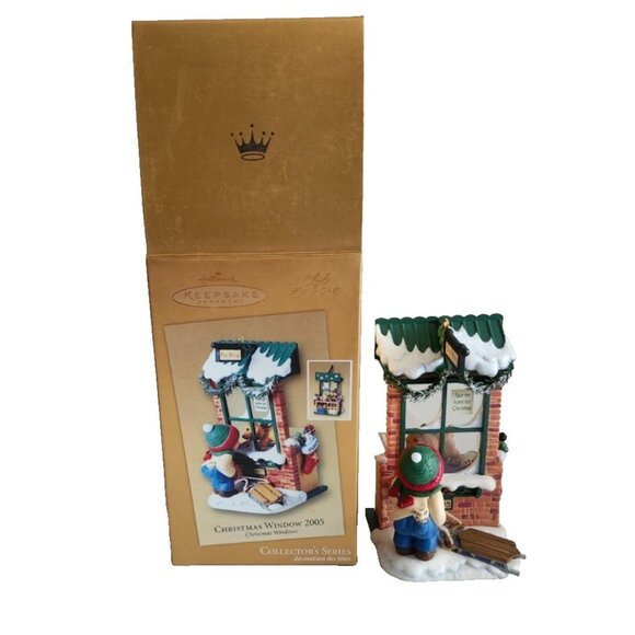 Hallmark Keepsake Club Exclusive Christmas Window Pet Shop Ornament 2005 Puppy - Picture 3 of 10